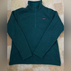 Patagonia Teal Half-Zip Fleece Pullover